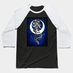 Witch in the Moon Baseball T-Shirt